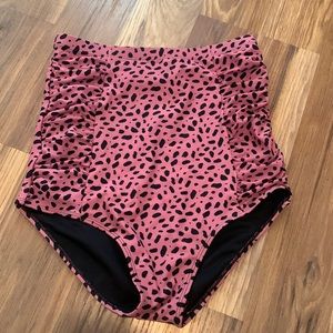 Coral Reef High Waisted Swim bottoms size M